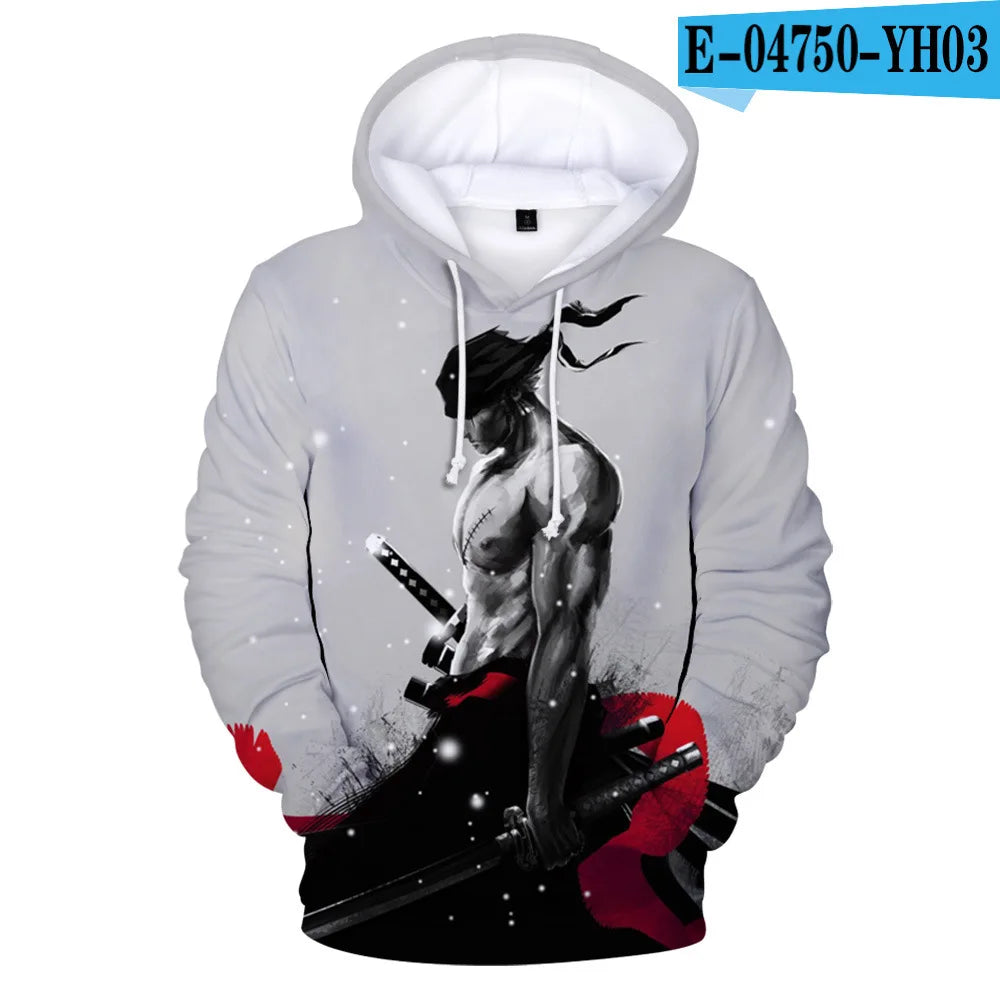 Bleach: Hoodies Long Sleeve Casual Hooded Streetwear Teenage Boy Clothes Oversized Hoodie pullover