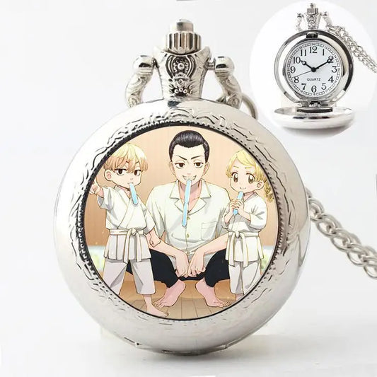 Tokyo Revengers: Manjiro Sano Ryuguji Ken Movie Peripherals Cartoon Pocket Watch Personality Vintage Hanging Chain Holiday Gifts