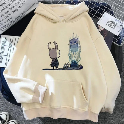 Hollow Knight: Silksong Print Hoodies Women Men Oversized Y2k Aesthetic Autumn Winter Thick Fleece Pullover Hoddies Streetwear