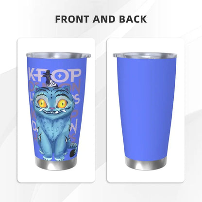 KPop Demon Hunters - Derpy  Insulated Tumbler with Lid Vacuum Thermal Mug Outdoor Travel Car Bottle Cup, 20oz