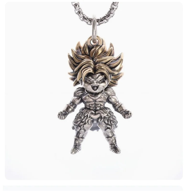 Dragon Ball Z: Super Saiyan Son Goku Alloy Electroplate Necklace Personality Jewelry Pendant Hip Hop Sweater Chain Comic
