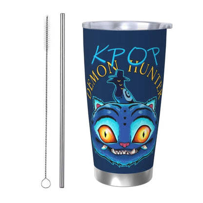 KPop Demon Hunters - Derpy  Insulated Tumbler with Lid Vacuum Thermal Mug Outdoor Travel Car Bottle Cup, 20oz