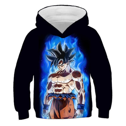 Dragon Ball Z: (KIDS) Hoodie Boys and Girls 3D Printing Sweatshirt Fashion Loose Long Sleeve Spring Autumn Goku Veget Pullover