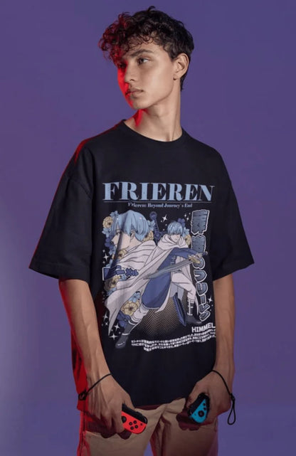 Frieren :Beyond Journey's End Fern Stark Himmel Girl Anime Shirt All Size