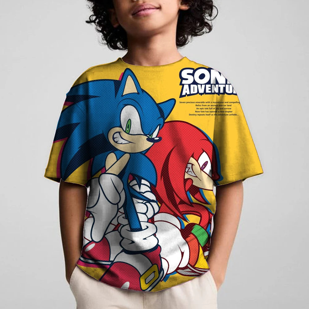 Sonics the Hedgehog: 3D Print Baby Clothing Outdoor Clothes T-Shirt Top Shirts