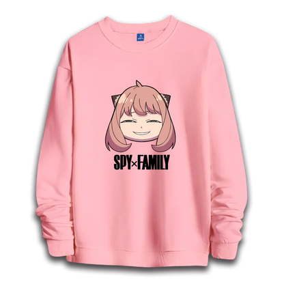Spy x Family: anime sweatshirts  women's round neck top couple round neck hoodie couple loose casual fashion