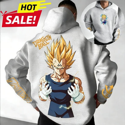 Dragon Ball:  Vegeta Saiyan Printed Hoodie Sweatshirt Men's and Women's Hoodie Men's Tops Sports Hoodie Harajuku Hoodie