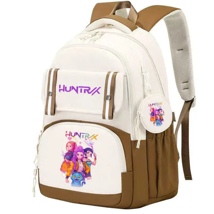 KPop Demon Hunters: Backpack Print Capacity Lightweight Daypack Schoolbag Girl Casual Travel Commute Bag