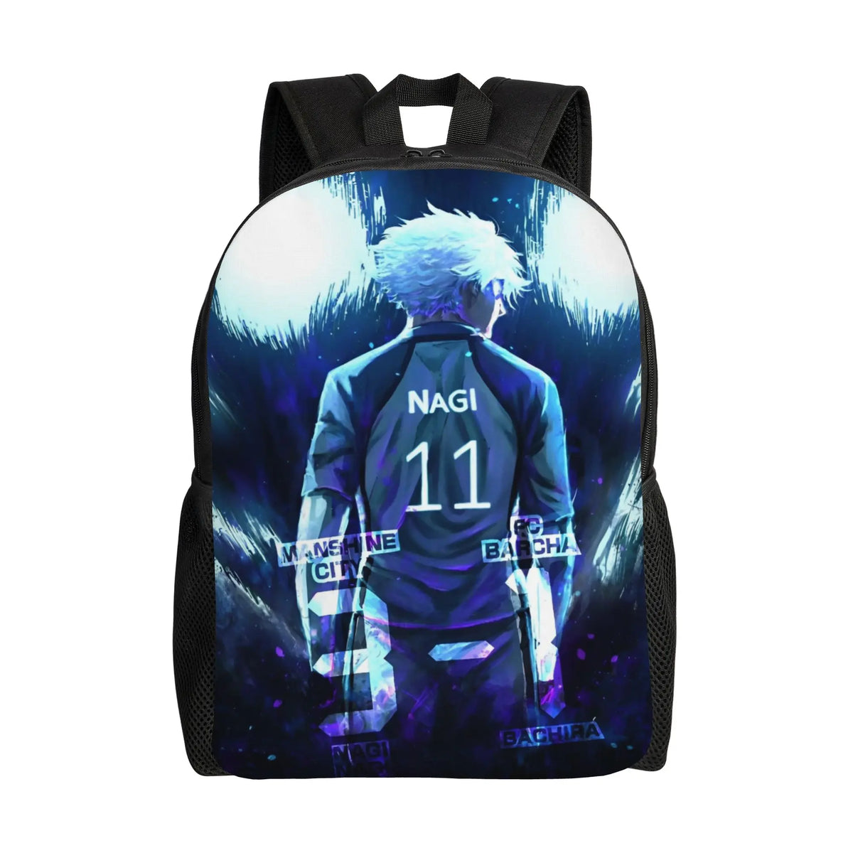 Blue Lock: Backpack for Men Women Teenage High School Hiking Travel Daypack Soccer Anime Laptop Computer Canvas Bags Durable