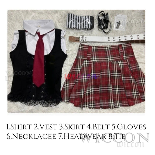 Death Note:Misa Cosplay  Misa Amane Cosplay Costume Daily Sexy Dress Subculture Necklace y2k jirai kei GothLoli Uniform Wig