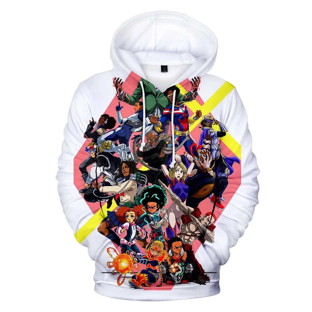 The Boondocks: Hoodies 3D Long Sleeve Sweatshirt Men's Hoodie Women Casual Harajuku Streetwear Unisex Oversized Clothes