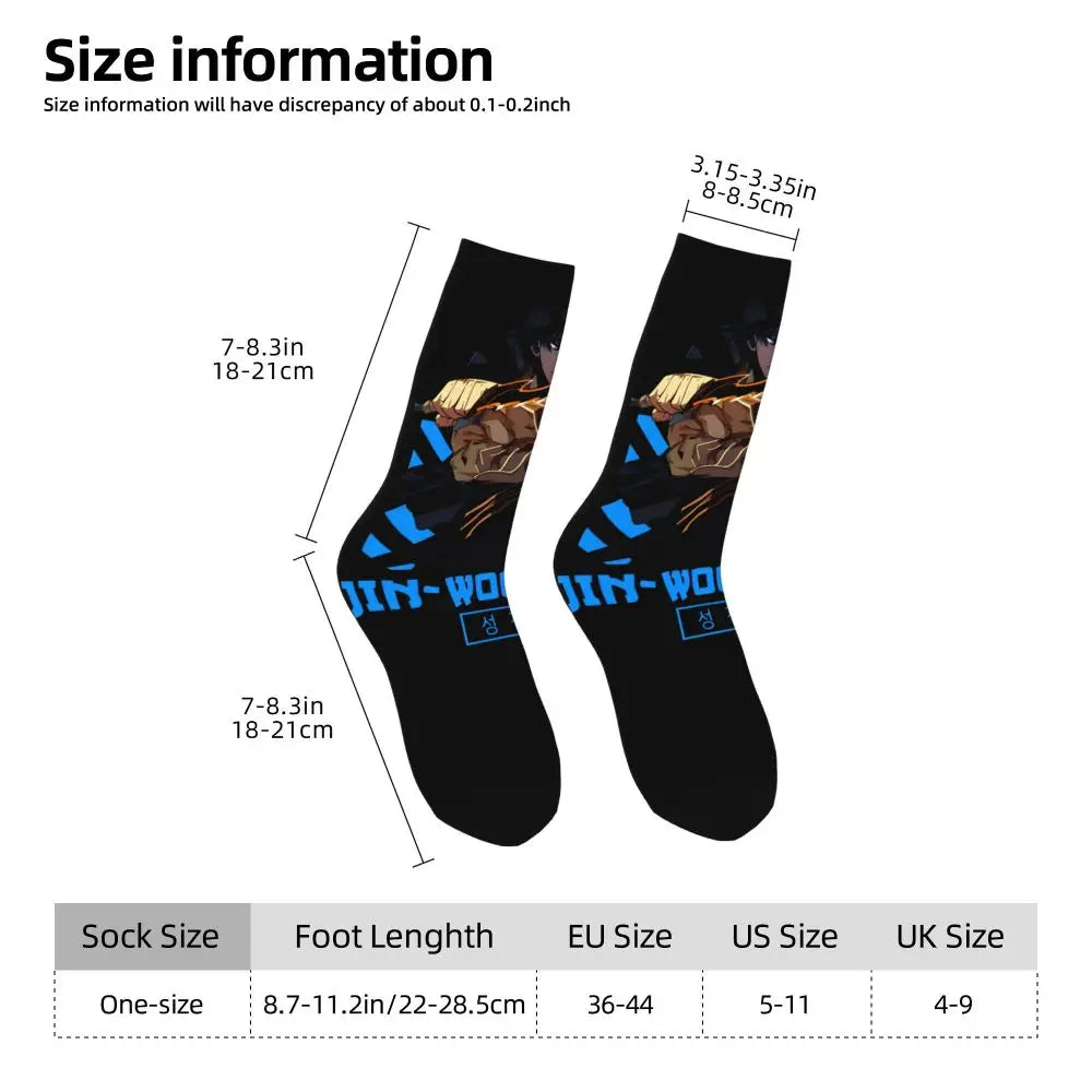 Solo Leveling: Sung jinwoo Shadow Monarch Socks,Leisure Beautiful printing Suitable for all seasons Dressing Gifts