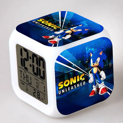 Sonic the Hedgehog: Alarm Clock Creative 8x8x8cm LED Cube with Light Display Time Week Month