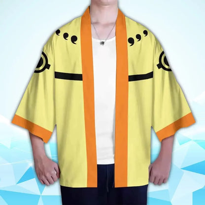 Naruto: Akatsuki Uzumaki Itachi Red Cloud Kimono Shirt Haori Yukata Printing Cosplay Robe Costume Christmas Festival Gifts