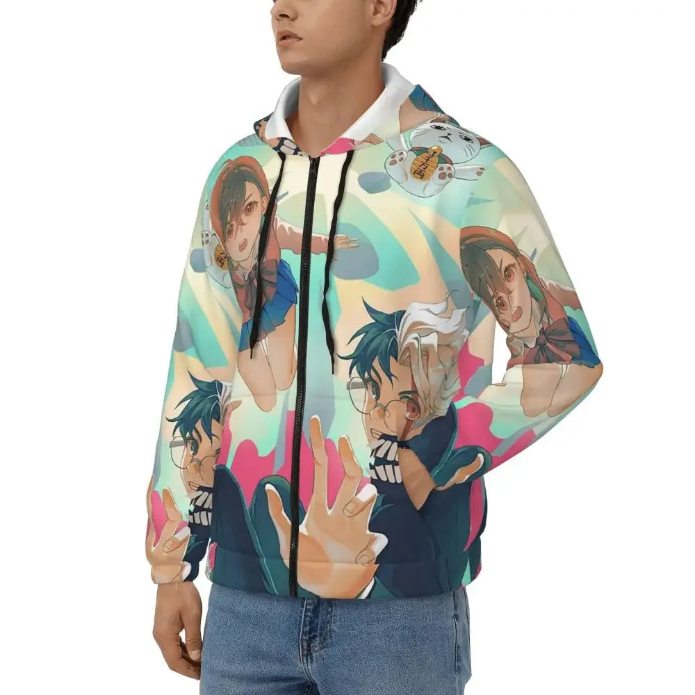 Dandadan: Zipper Hoodies Hip Hop Pullover Autumn Winter Men Women Sweatshirts Long Sleeve Tops