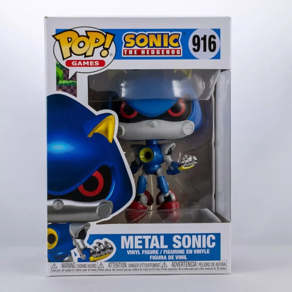 Sonic the Hedgehog: Metal Sonic -- Funko Pop Figures Games #916 Vinyl Figure Collectible Limited Edition Model Children's Toy Gift