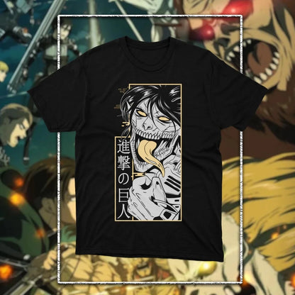Attack on Titan: Graphic Printed T-shirt Men's and Women's T-shirt Men's Top Sports T-shirt 2026 Summer New