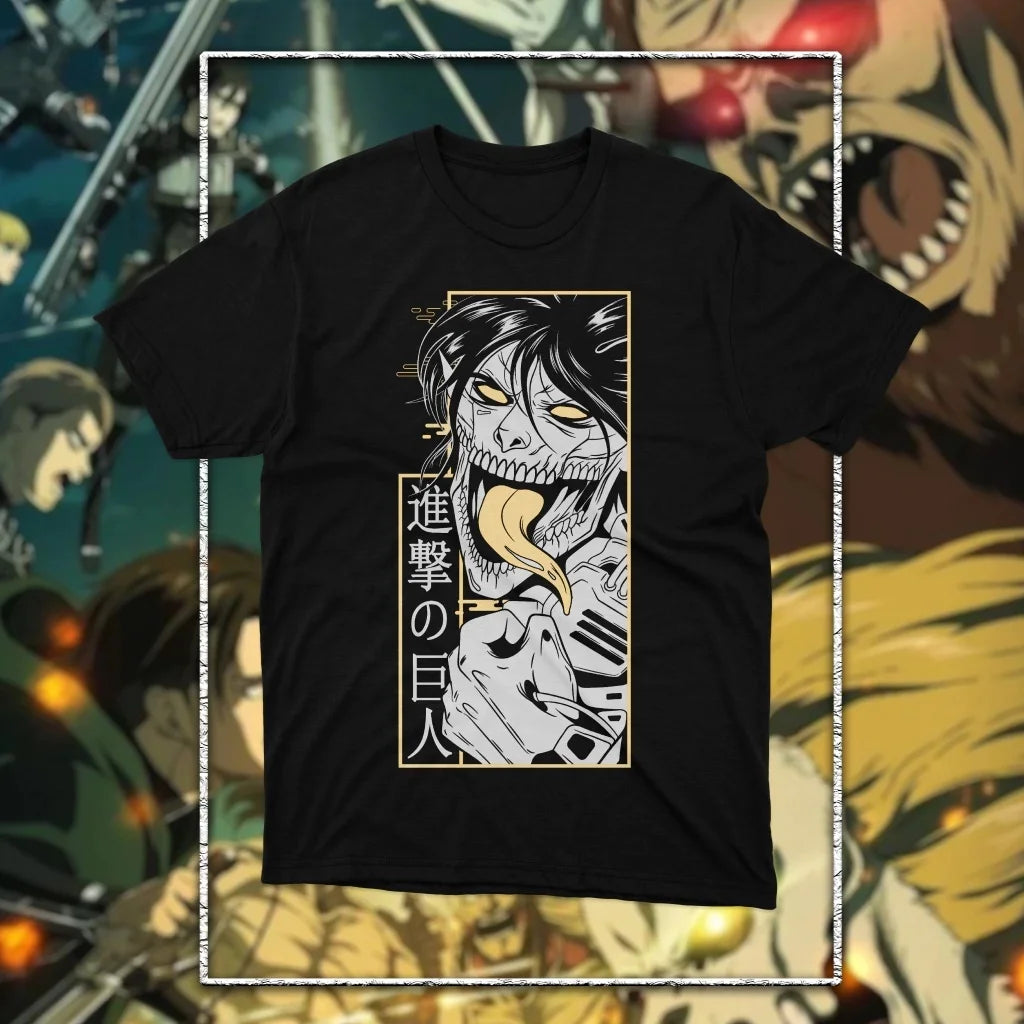 Attack on Titan: Graphic Printed T-shirt Men's and Women's T-shirt Men's Top Sports T-shirt 2026 Summer New