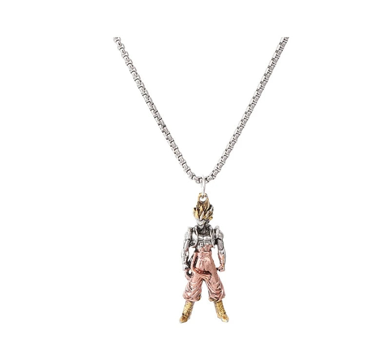 Dragon Ball Z: Super Saiyan Son Goku Alloy Electroplate Necklace Personality Jewelry Pendant Hip Hop Sweater Chain Comic