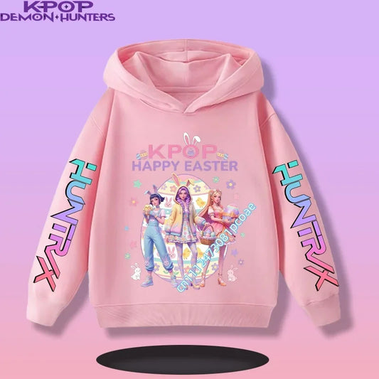 KPop Demon Hunters: Saja Boys Hoodie Boys Girls Long Sleeve Casual Sweatshirt Harajuku Pullover Fans Gift Kids Clothes