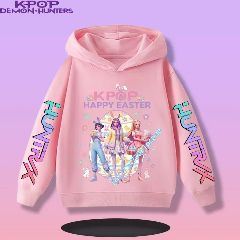 KPop Demon Hunters: Saja Boys Hoodie Boys Girls Long Sleeve Casual Sweatshirt Harajuku Pullover Fans Gift Kids Clothes