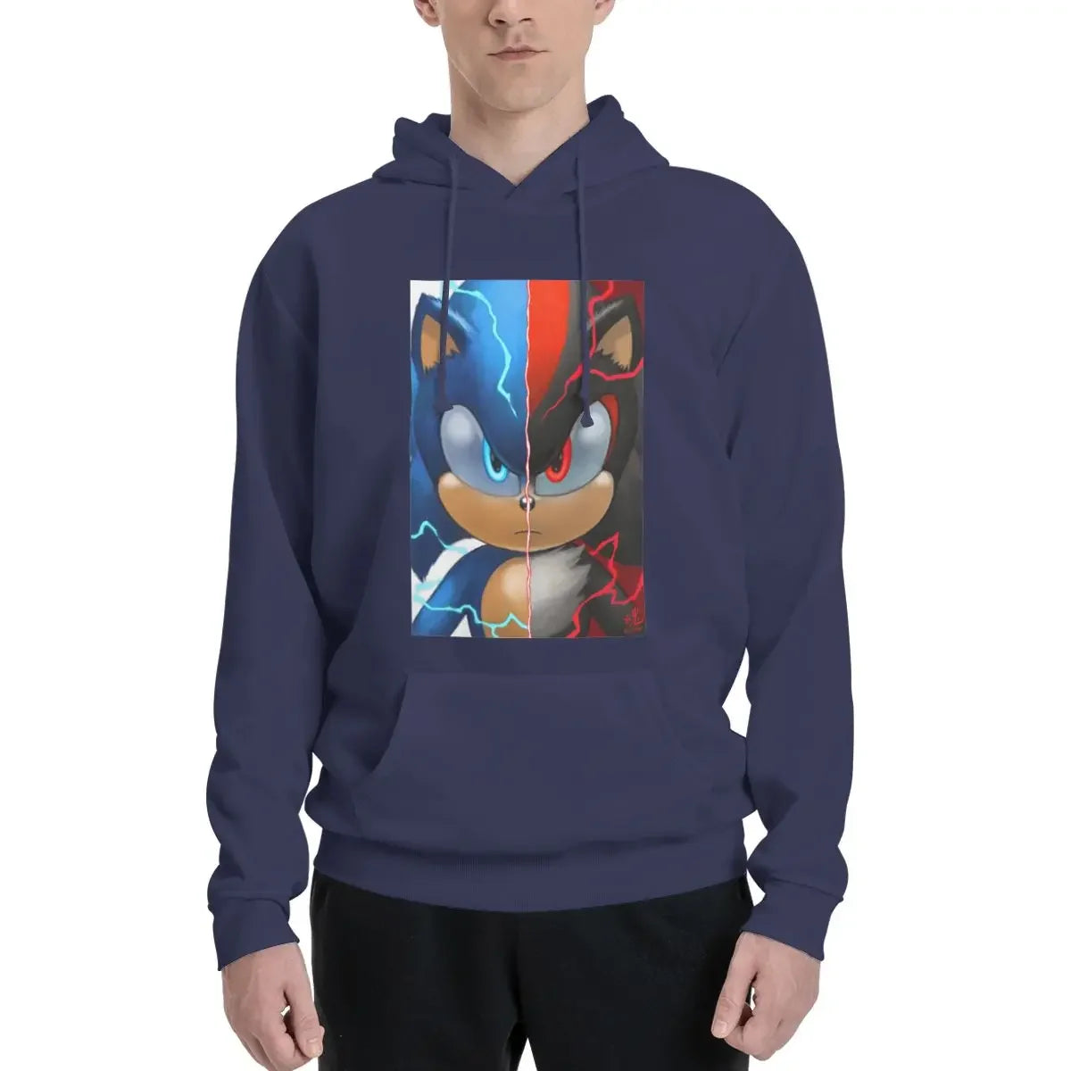 Sonic the Hedgehog: Shadow Hoodies Men Women Casual Pullover Sweatshirt Fashion Long Sleeve Clothing Autumn Winter
