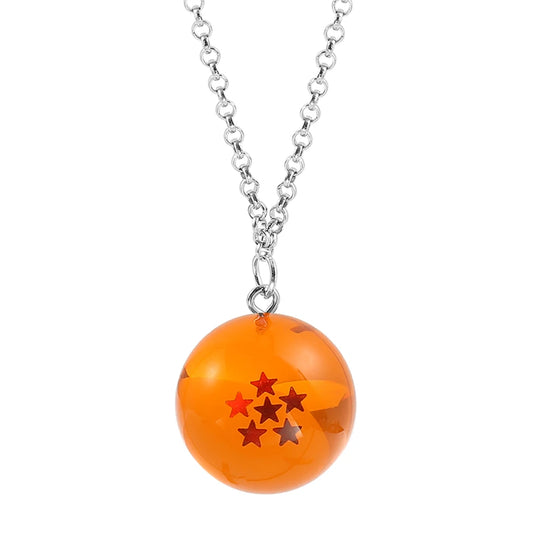 Dragon Ball:Series 1-7 Planet Necklace, Goku Ball Pendant Metal Necklace for Men and Women Cosplay Accessories