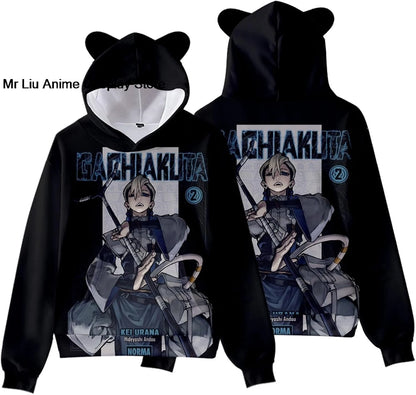 Gachiakuta: Hoodie Sweatshirt Sweater Costume Clothing Pullover Hooded with Ear Hat