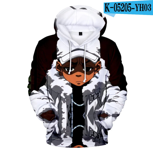 The Boondocks: Hoodies 3D Long Sleeve Sweatshirt Men's Hoodie Women Casual Harajuku Streetwear Unisex Oversized Clothes