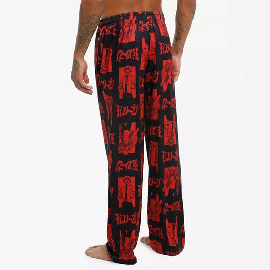 Chainsaw Man: Denji & Power Portrait Allover Print Adult Kids Wide-leg Sleep Pants Summer Quick-dry Comfy Lightweight