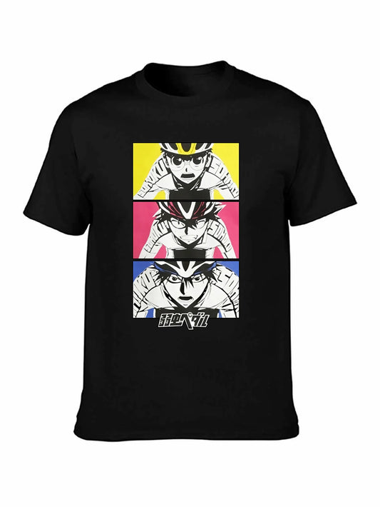 Yowamushi Pedal: Onoda Naruko and Imaizumi Short Sleeve T-Shirt  Men's Funny Cool T-shirt