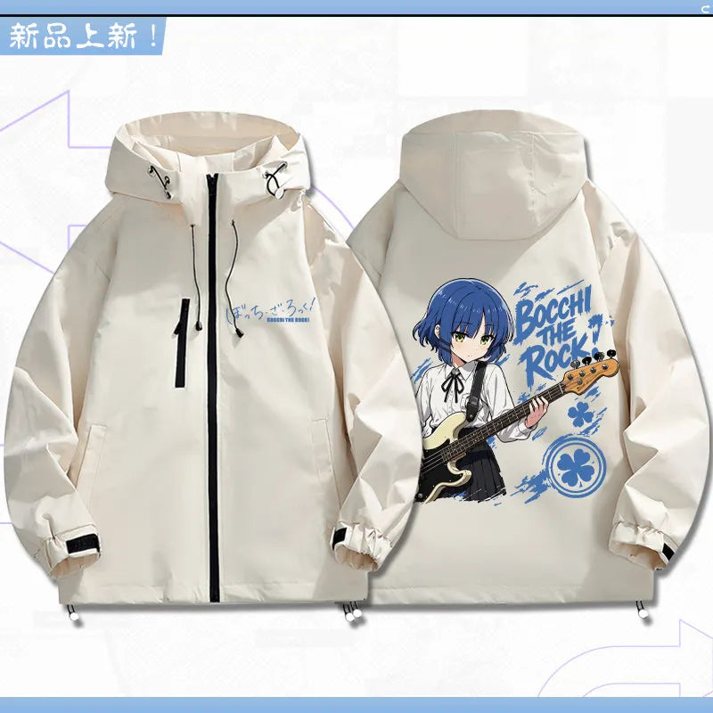 Bocchi The Rock: Yamada Ryo Cosplay Coat Tops Jacket Zipper Fan Figures Halloween Gift Gifts Xmas Role Play Anime