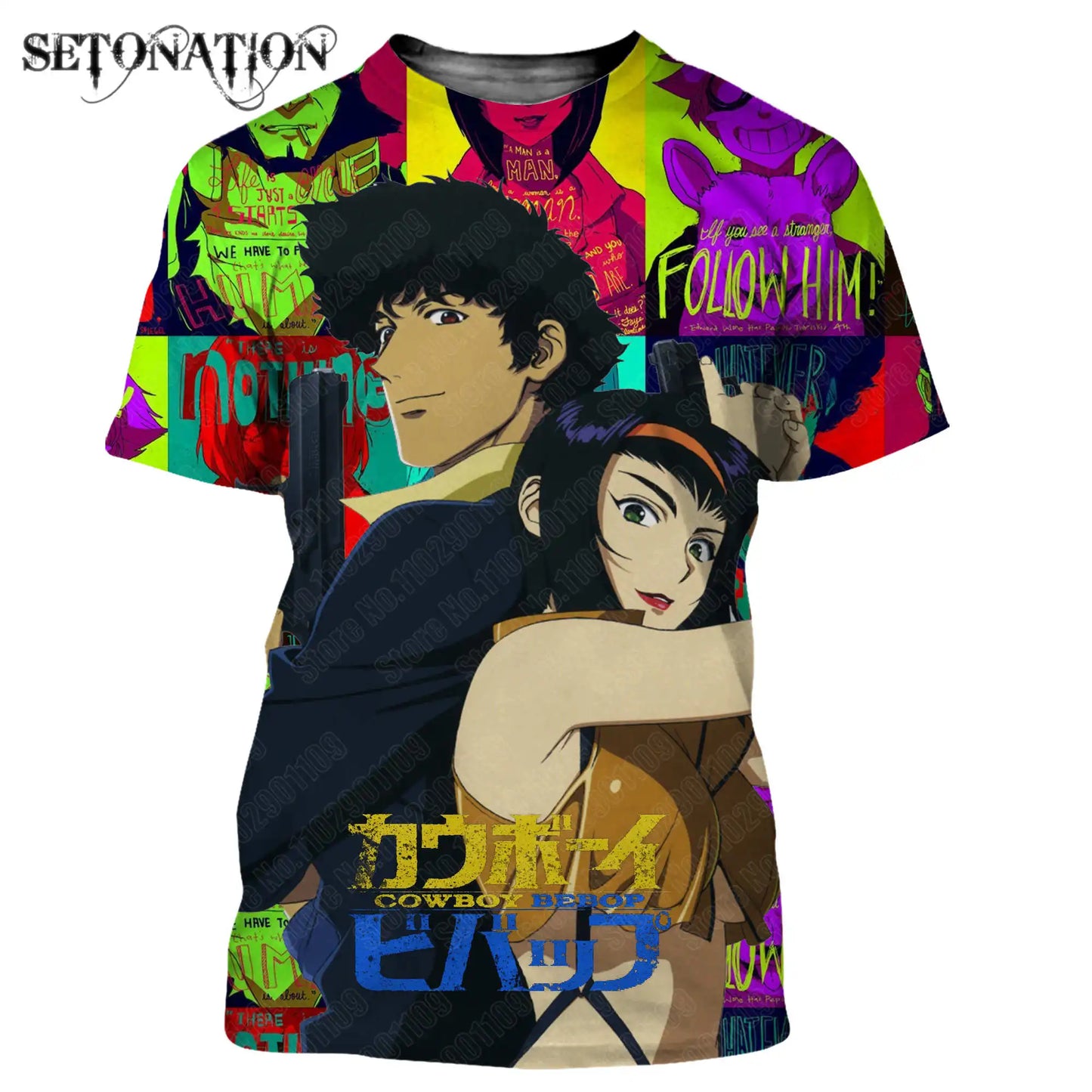 Cowboy Bebop: t shirt men women 3D print t-shirts Harajuku style tshirt streetwear summer tops