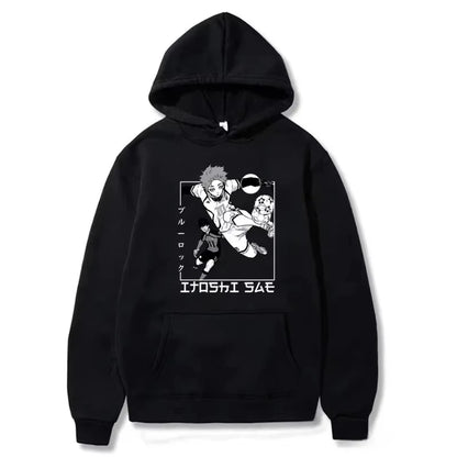 Blue Lock: 2026 New Autumn Winter Hooded Sweatshirts Manga BLUE LOCK Itoshi Sae Hoodies Men Women Casual Loose Anime Street Hip Hop Hoody
