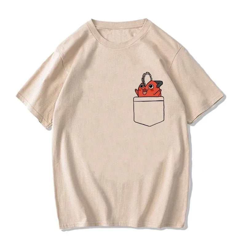 Chainsaw Man:  T Shirt Cartoon Pochita T-shirt Makima Harajuku Graphic Tees Clothing Tops Tshirt Manga