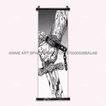 Vinland Saga: Hanging Painting Thorfinn Karlsefni Anime Decorative Poster Leif Ericson Room Decor Scroll Picture Cartoon Wall Art