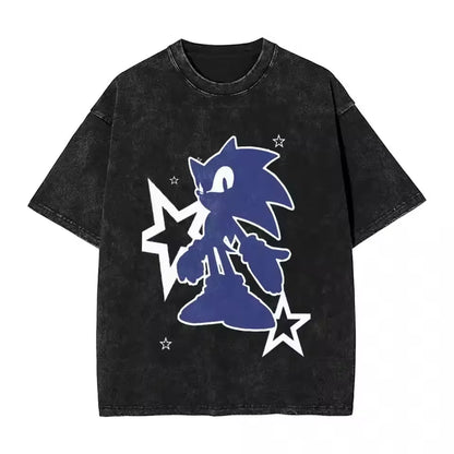 Sonic the Hedgehog: Shadow Cotton High Quality t shirt designer men t-shirts y2k streetwear manga unisex clothes