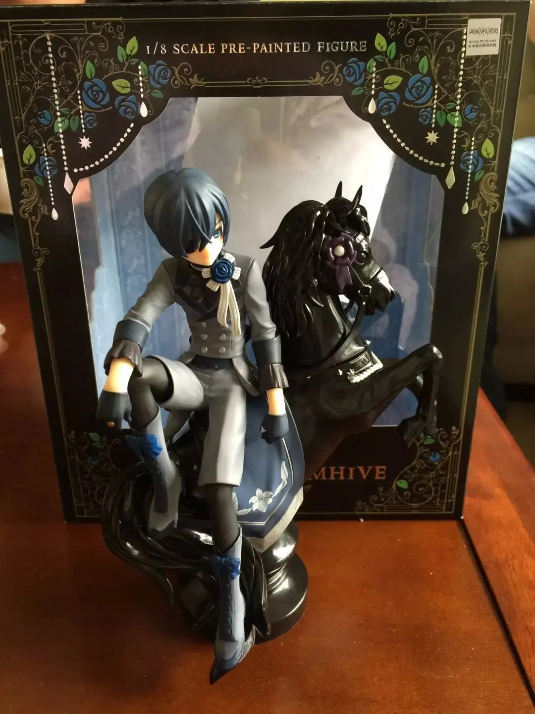 Black Butler: Ciel Phantomhive Sebastian Michaelis Anime Figure Model Statue Boys Collection Desktop Decoration Ornament Toy