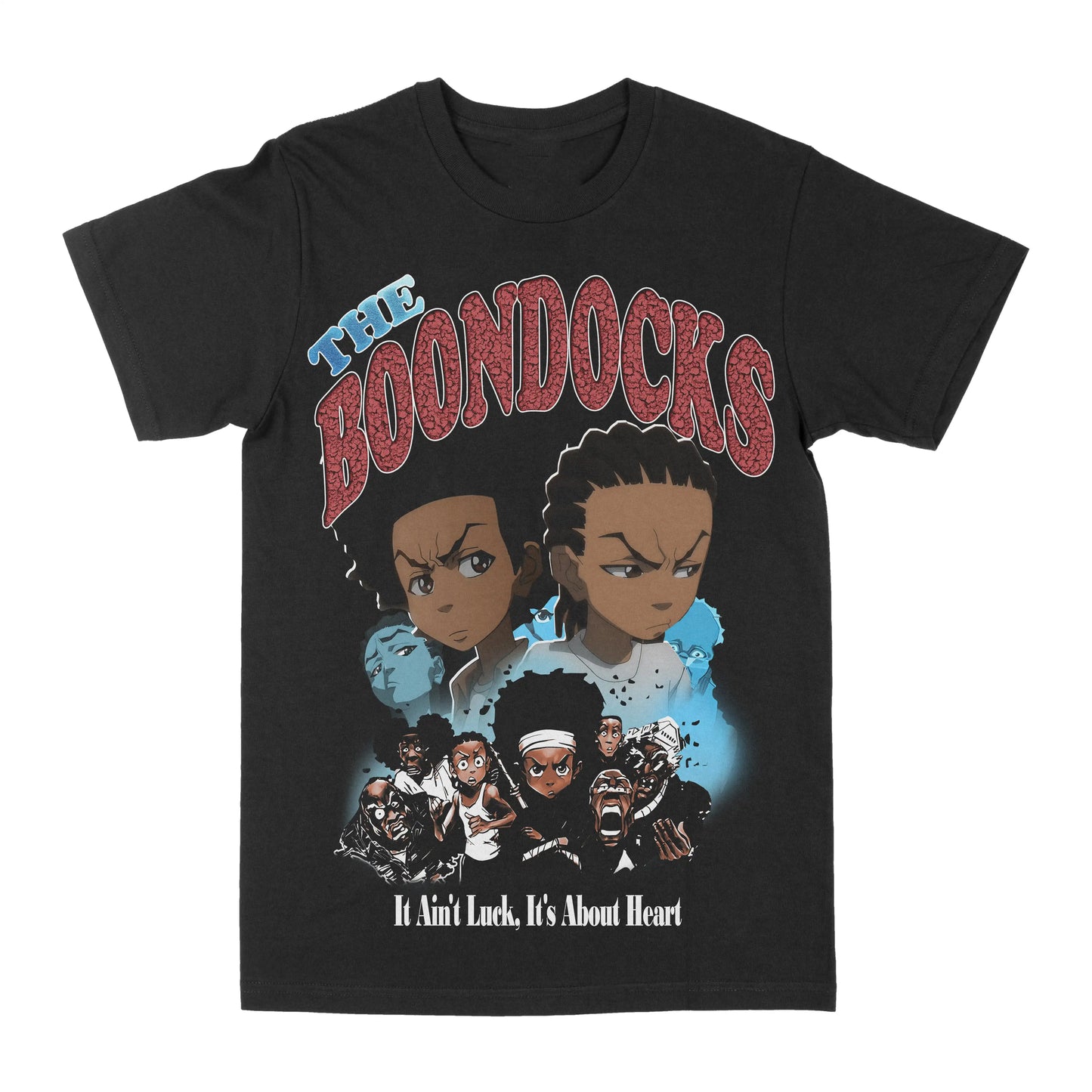 The Boondocks: Graphic T-shirts Printed T-shirts Summer Luxury Brand Cotton Men's and Women's T-shirts Short Sleeves