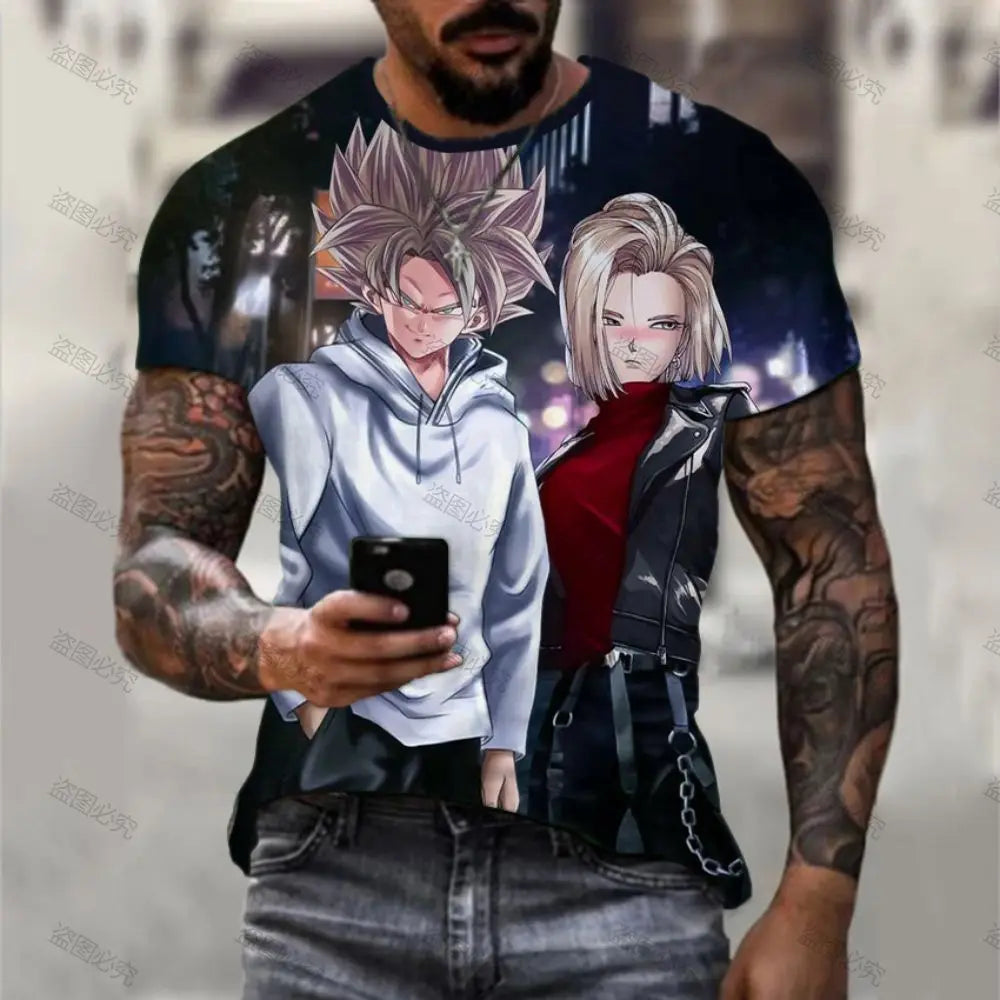 Dragon Ball Z: Goku Printed T-shirt Harajuku Essentials High Quality