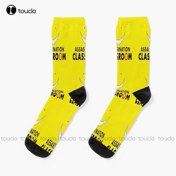 Assassination Classroom: Smile Socks High Socks Women Streetwear Harajuku