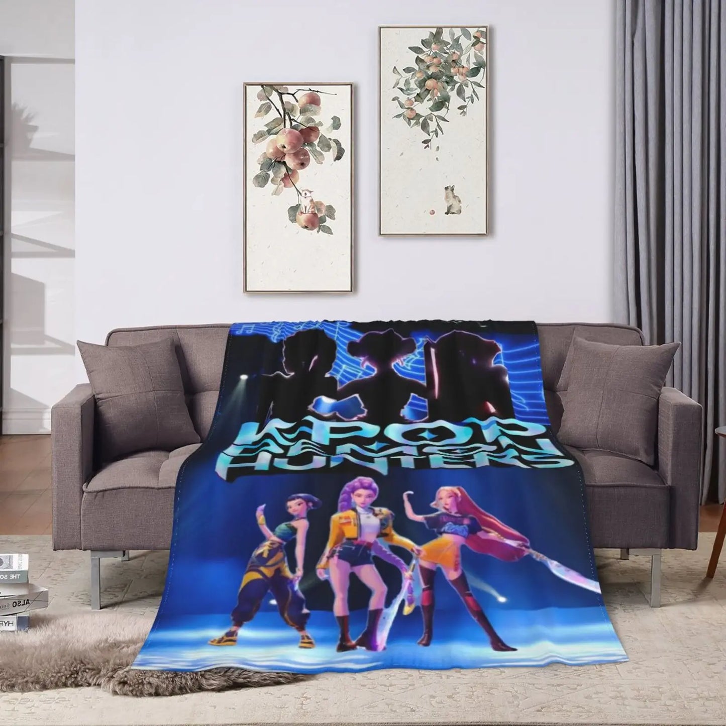 KPop Demon Hunters Blankets Quality Soft Warm Throw Blanket Home Decor Lightweight Throw Blanket For Living Room