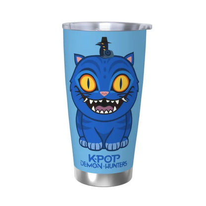KPop Demon Hunters - Derpy  Insulated Tumbler with Lid Vacuum Thermal Mug Outdoor Travel Car Bottle Cup, 20oz