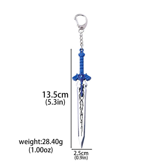 Solo Leveling: Personalized Keychain Pendant Sung Jin woo Yoo Jin ho Short Blade weapon Cosplay Props Fans Gift Jewelry