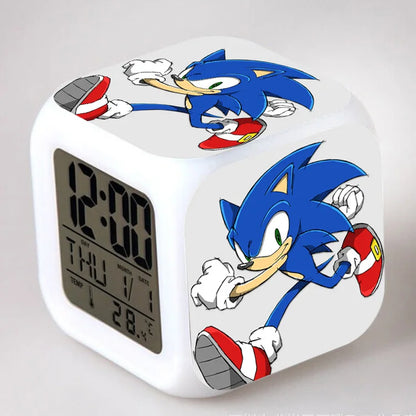 Sonic the Hedgehog: Alarm Clock Creative 8x8x8cm LED Cube with Light Display Time Week Month