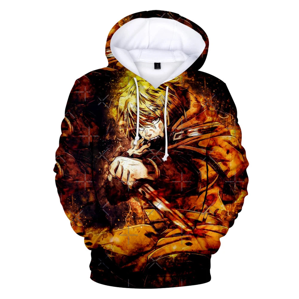 Anime Vinland: Saga Thorfinn Karlsefni 3D Print Oversized Women/Men Hoodie Sweatshirt Streetwear Hip Hop Pullover Hooded Jacket