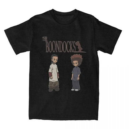 The Boondocks: Riley Huey Freeman T Shirt Stuff 100% Cotton Clothes Vintage Short Sleeve Tee Graphic Printing T-Shirt