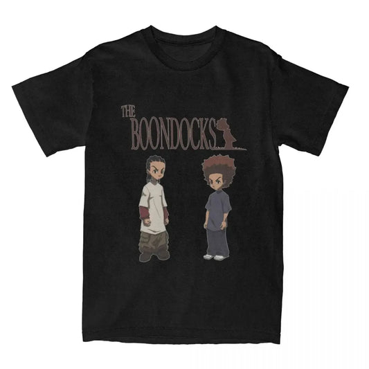 The Boondocks: Riley Huey Freeman T Shirt Stuff 100% Cotton Clothes Vintage Short Sleeve Tee Graphic Printing T-Shirt