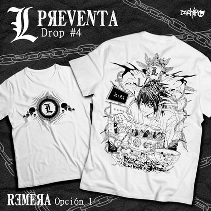 Death Note: Kira Ryuk - T-Shirt  L Manga Strip Horror Anime Black Tee Shirt All Size Cotton