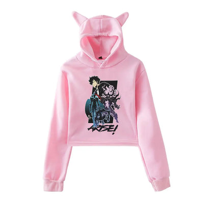 Solo Leveling: Vintage 90s Streetwear logo Hoodie Merch Hoodies Sweatshirts for Girls Cat Ear Crop Sports Pullover Fashion